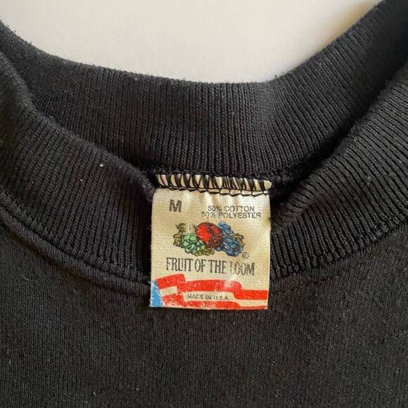 Vintage 90s Keehn Scenes Lake Tahoe Gloss Print Nature Crewneck Sweatshirt - Picture 4 of 6